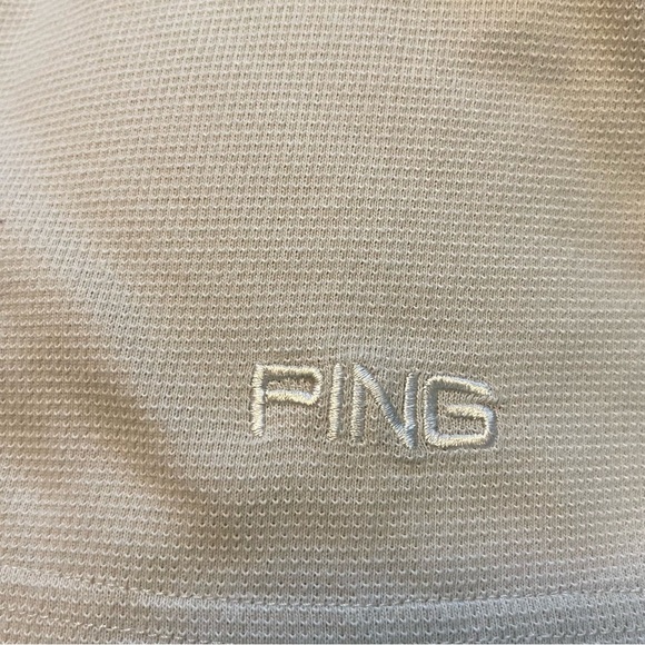 Ping/ Lexus cream with black trim mens polo style shirt size XL - Picture 9 of 10
